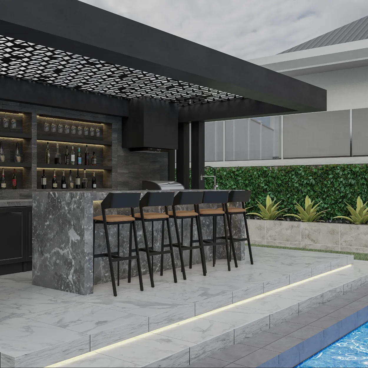 Tranquil Terrace — detail 2, Rebero, Kigali